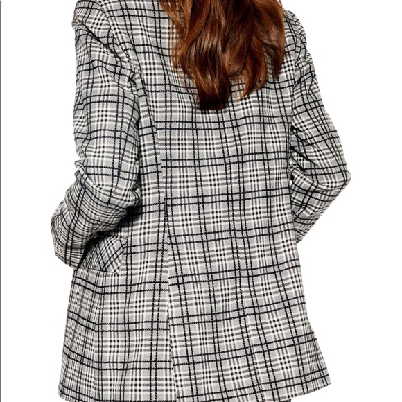NWT Topshop Check Blazer - Picture 3 of 4